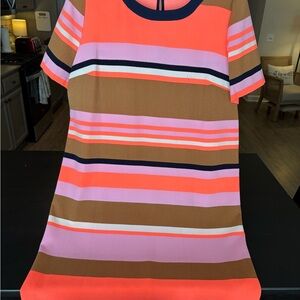 Gibson Latimer Coral and Navy Dress